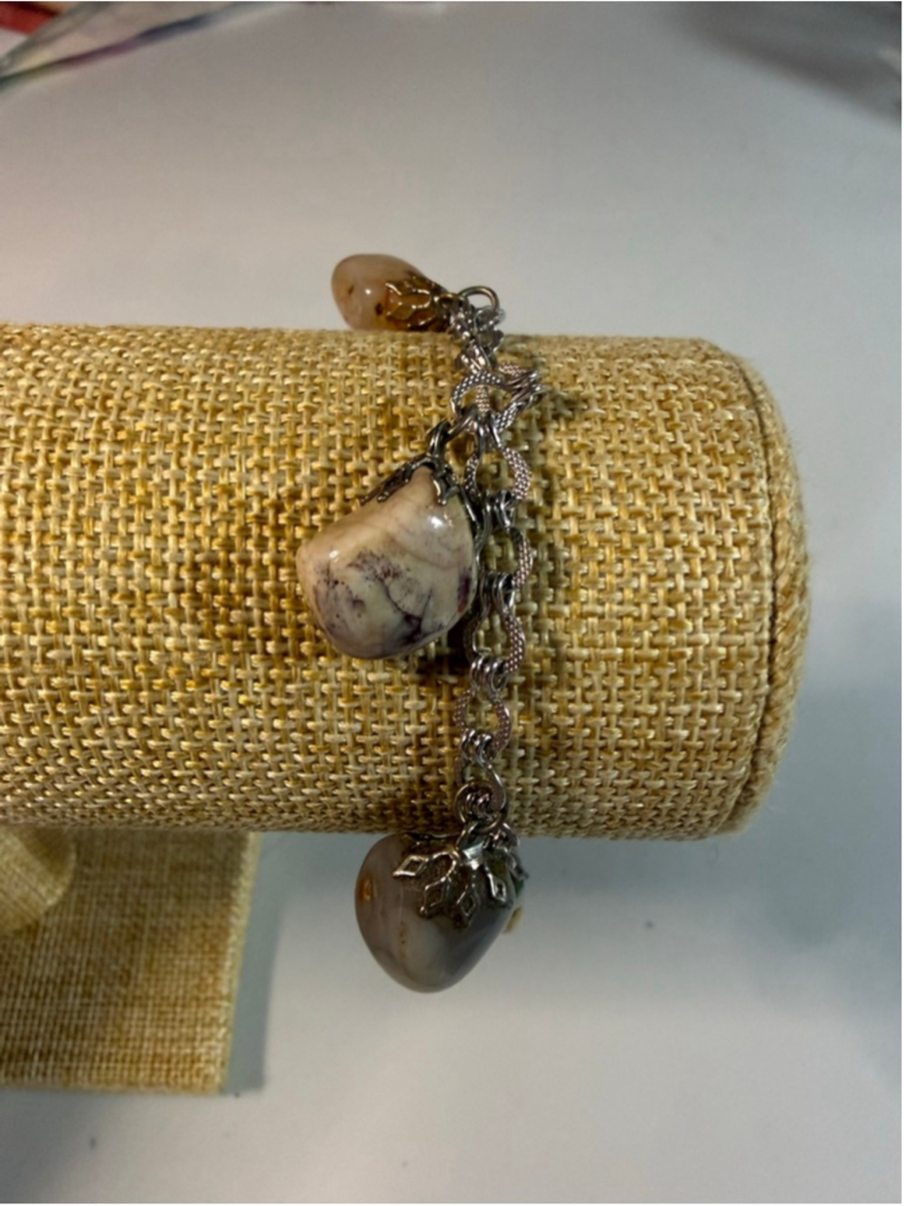 Pre-Loved Curated Bracelet Stack with Natural Stones and Inspirational Elements - Picture 4 of 7